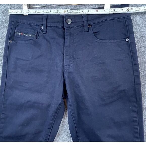 Fried Denim Jeans Mens 32 Dark Blue Slim Skinny Stretch - Picture 6 of 7